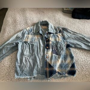 Free People Patch Denim Jacket
